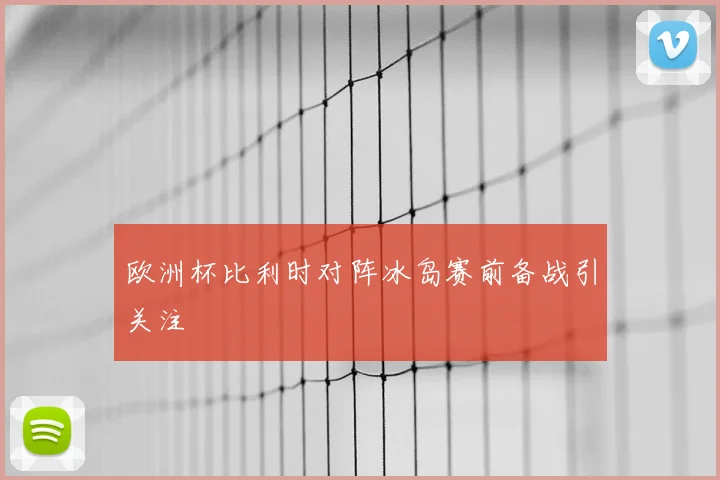 欧洲杯比利时对阵冰岛赛前备战引关注