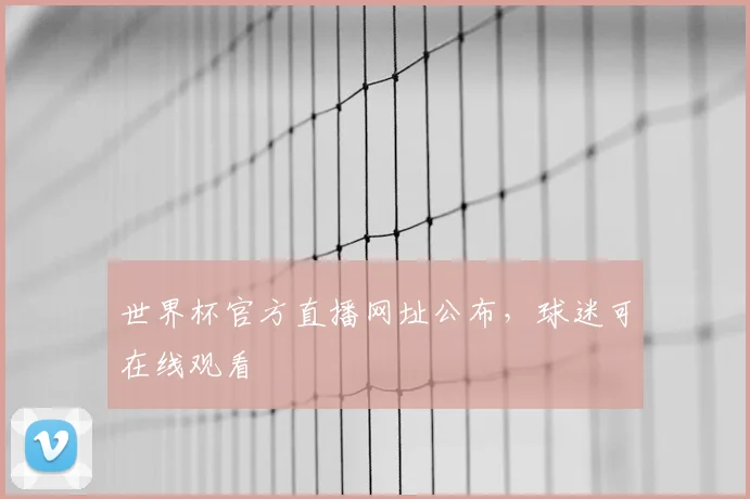 世界杯官方直播网址公布，球迷可在线观看